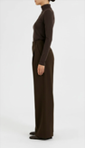 شلوار نیم بگ قهوهای