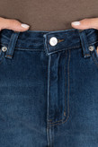 شلوار جین چیل کات کراپ آبی قد90 رویال